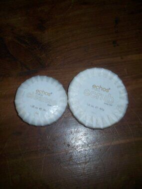 Lot of 2 Echos Of Nature Cleanse & Scrub Facial Bar 1.25 Oz Each Gift Travel Set
